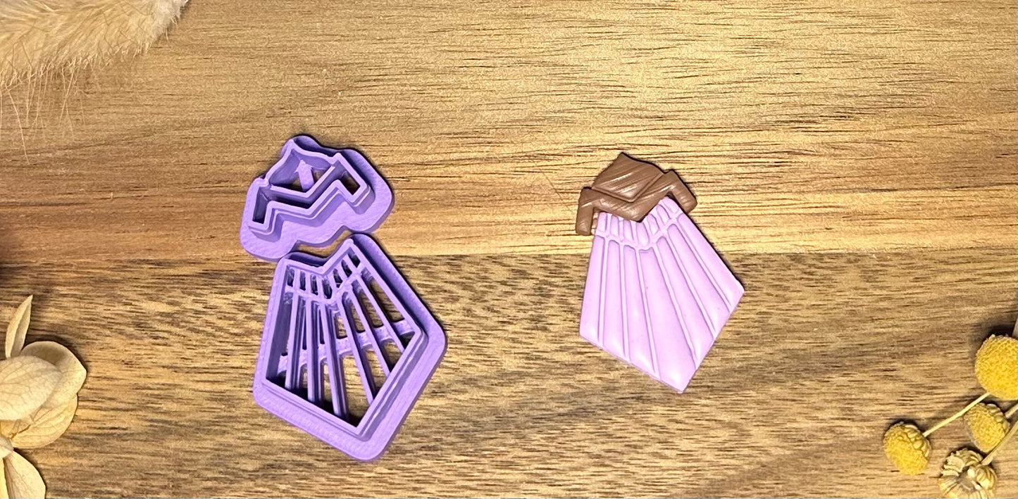 Macrame "space invader" cutter (2 pc)