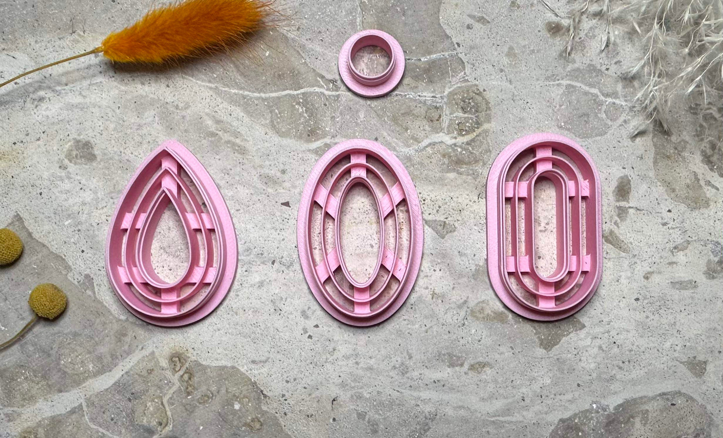 Geometric Oval (2 pc)