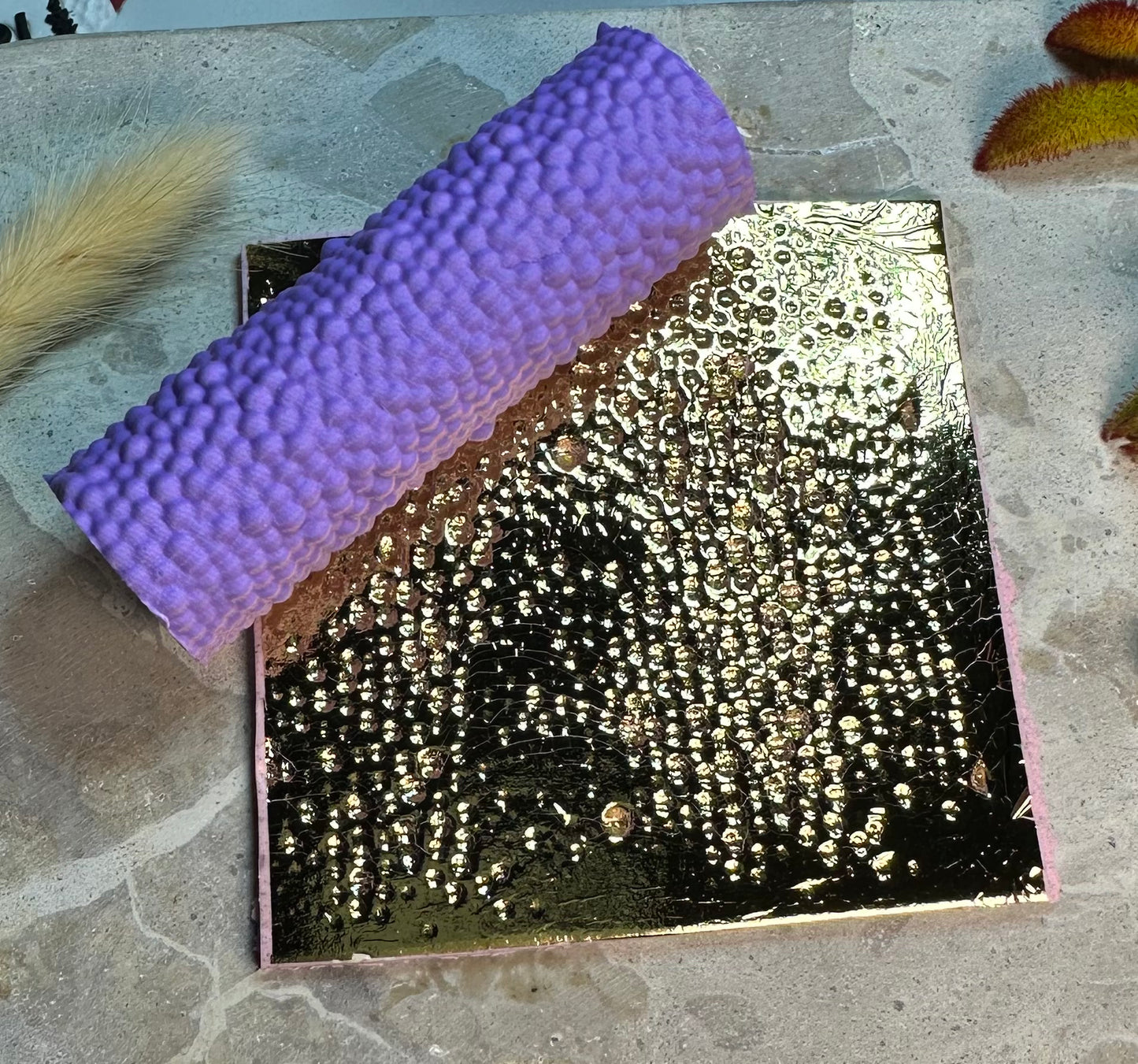 Hammered Metal texture roller