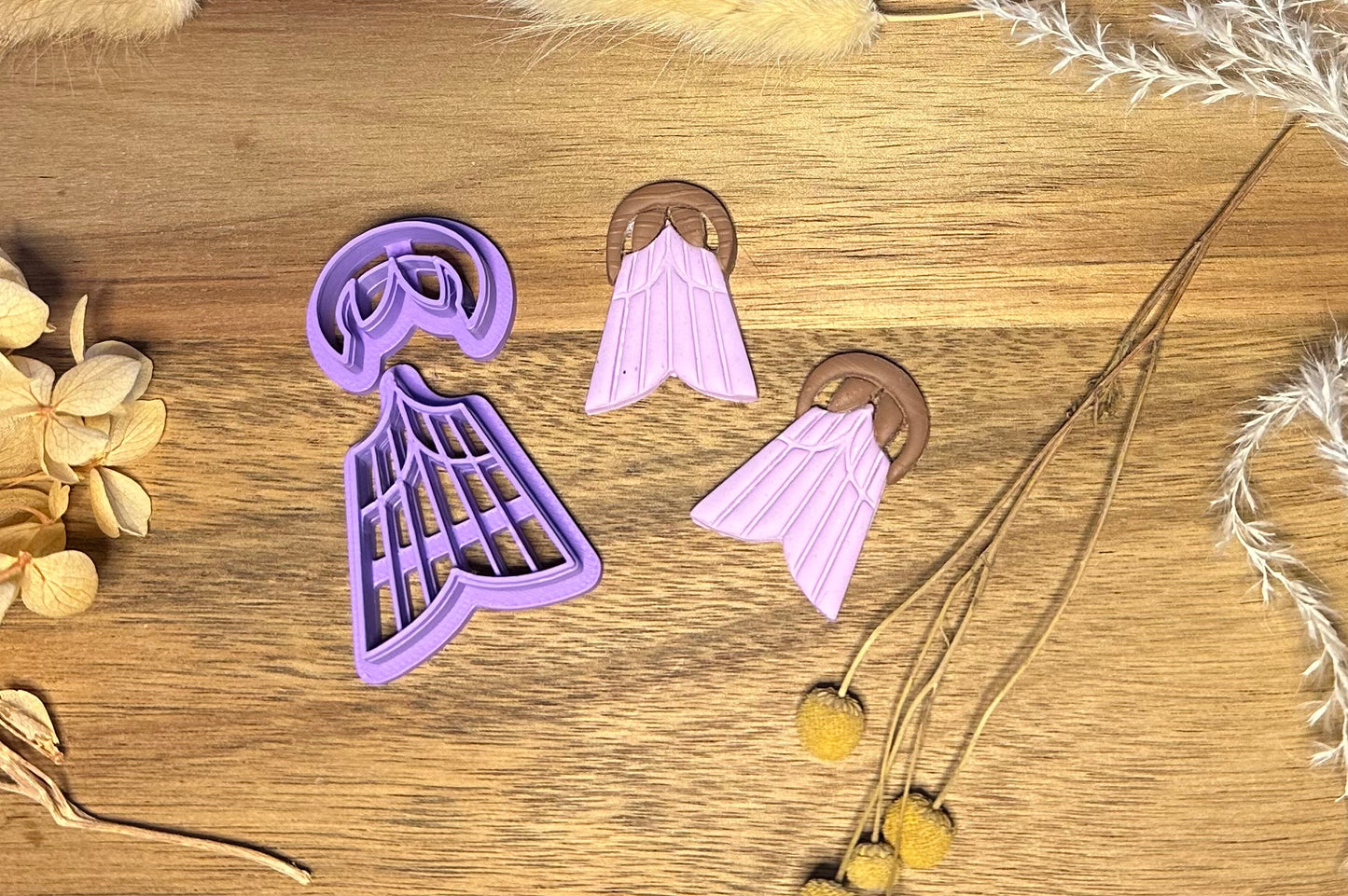 Macrame "mermaid tail" cutter (2 pc)