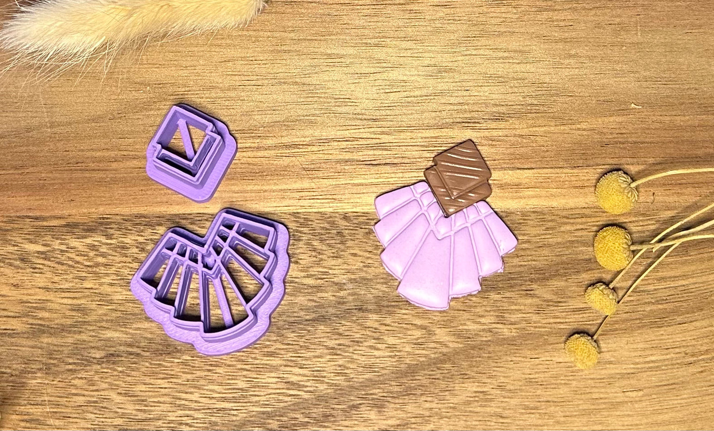 Macrame "arrow top" cutter (2 pc)