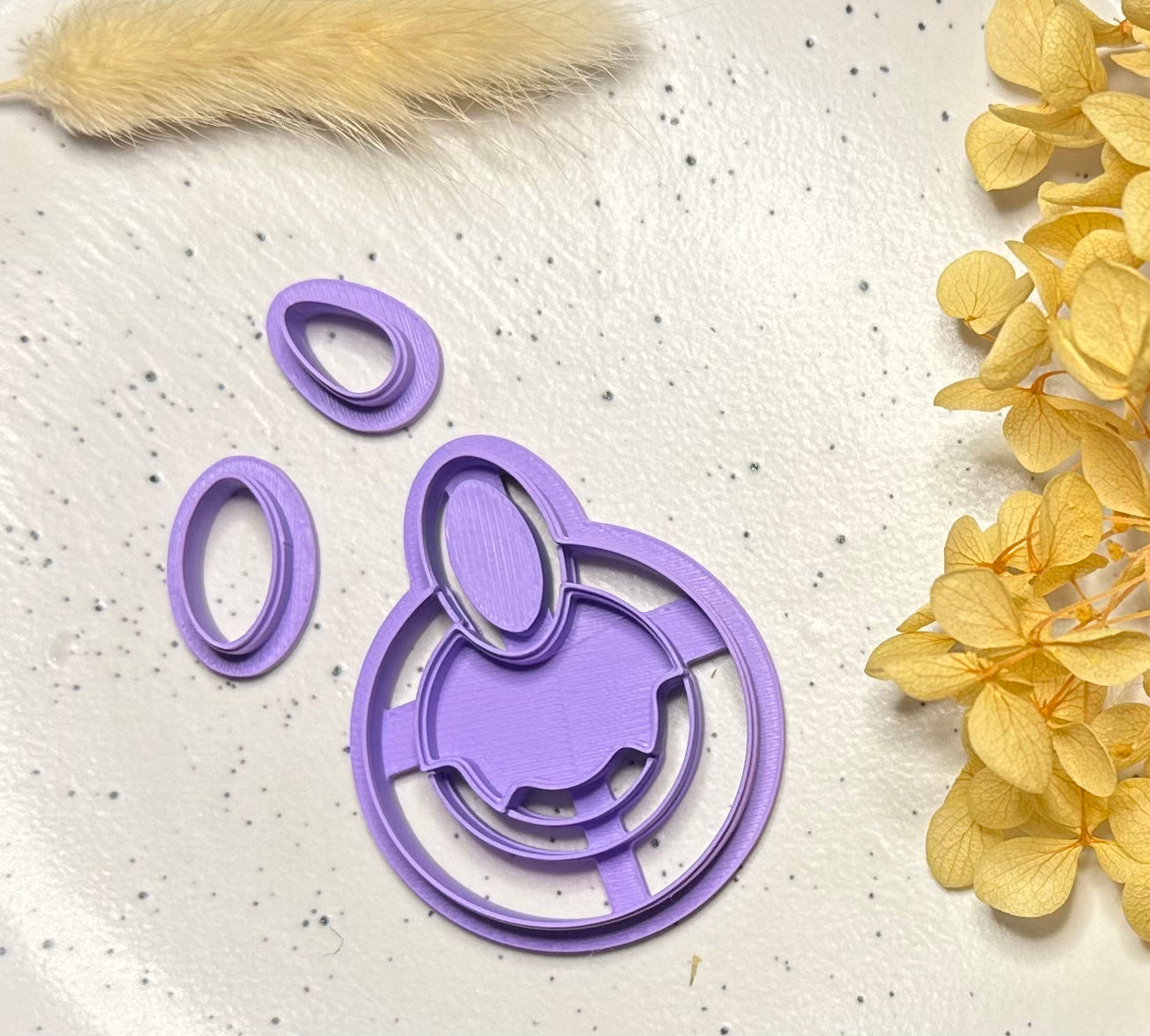 Circular dangle with insert (3 pc)