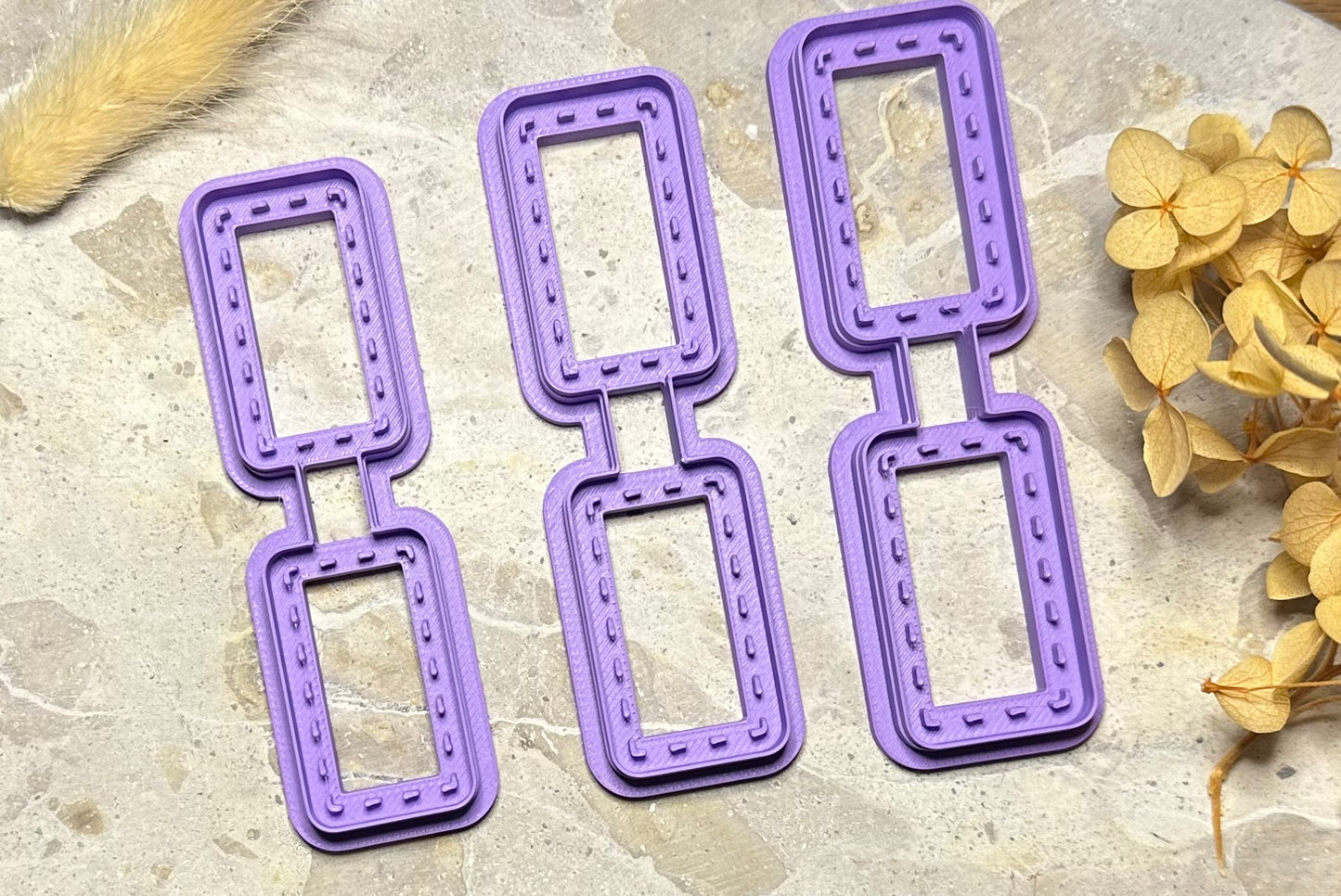 Leather tag rectangle