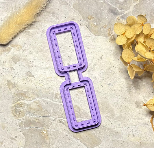 Leather tag rectangle