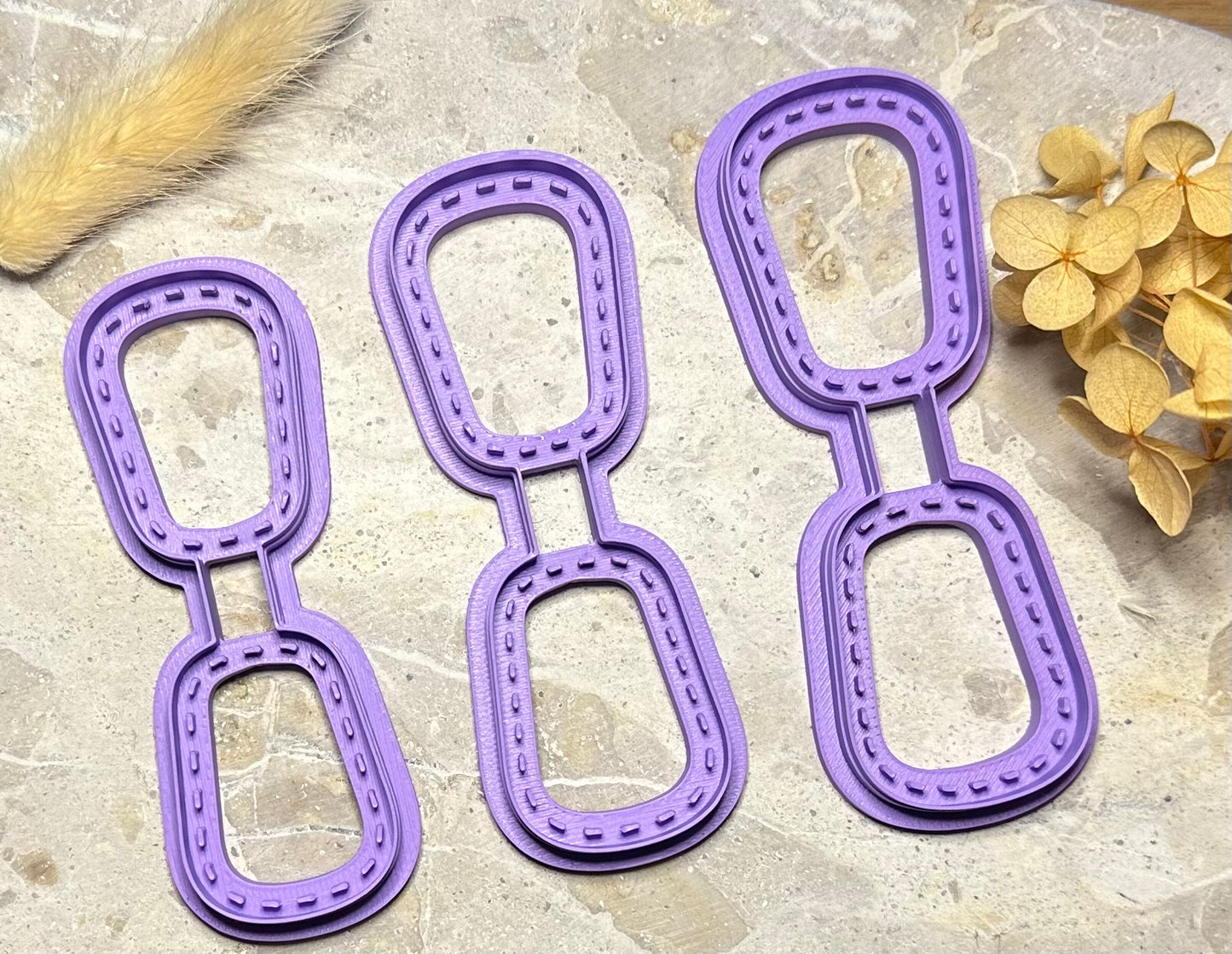 Pear shape faux keychain