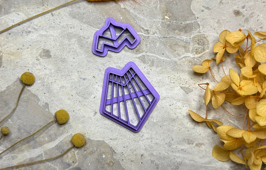 Macrame "space invader" cutter (2 pc)