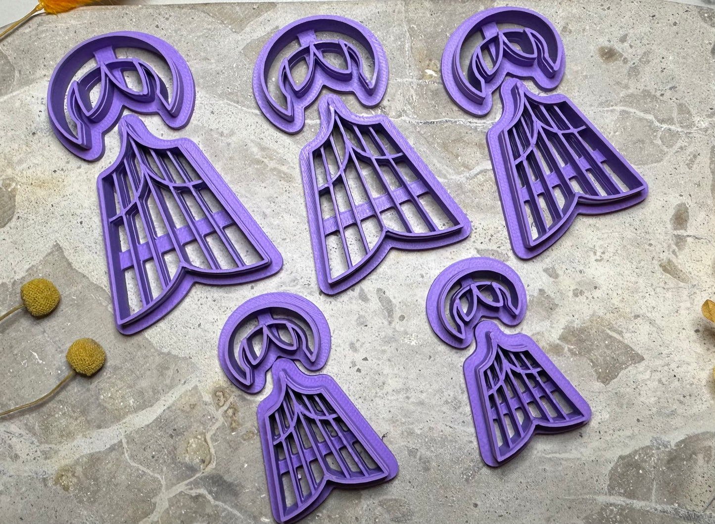 Macrame "mermaid tail" cutter (2 pc)