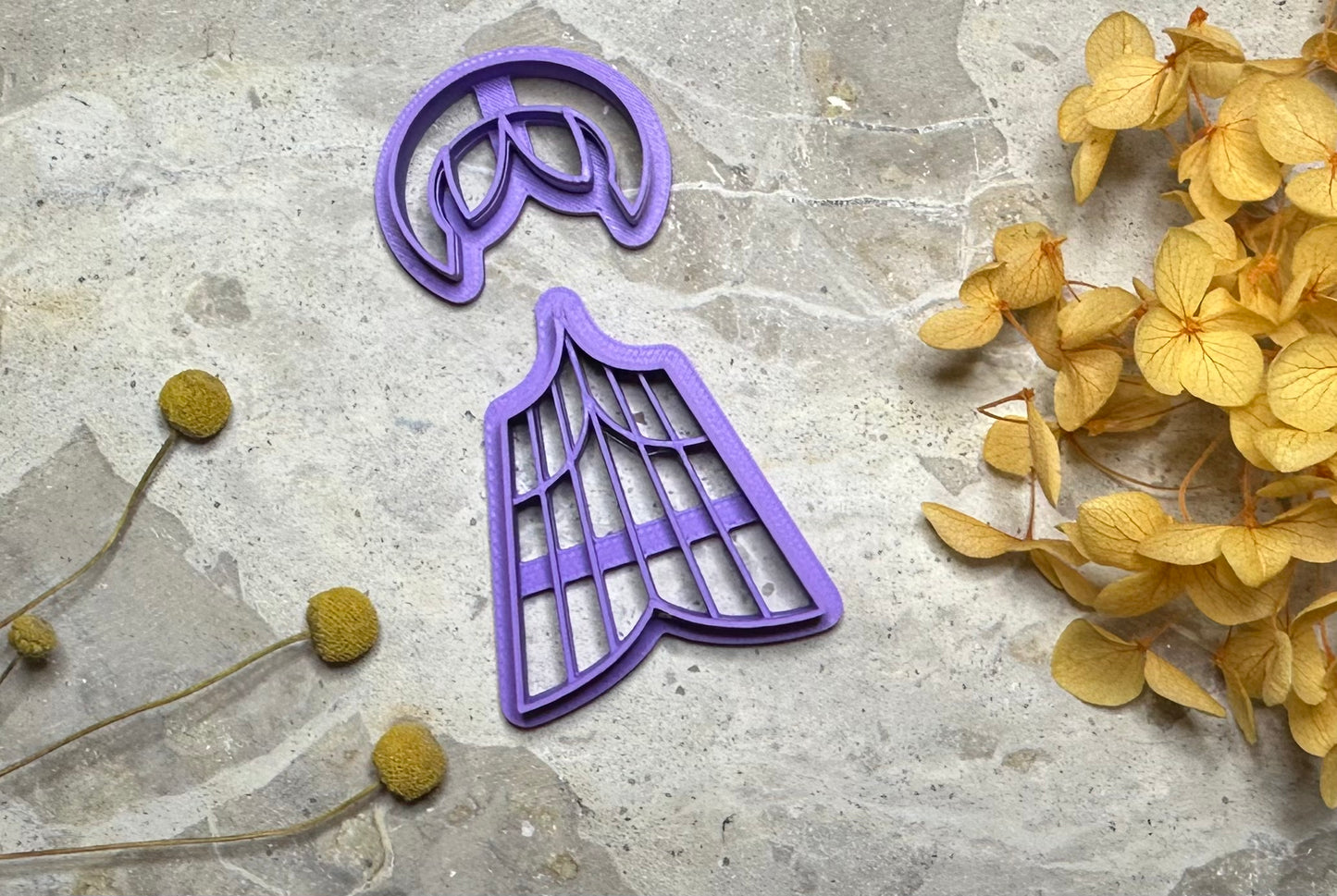 Macrame "mermaid tail" cutter (2 pc)