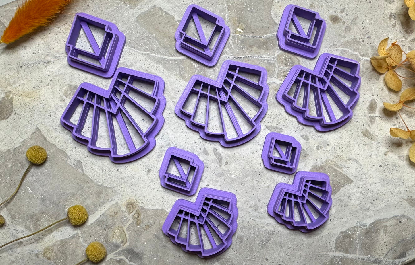 Macrame "arrow top" cutter (2 pc)