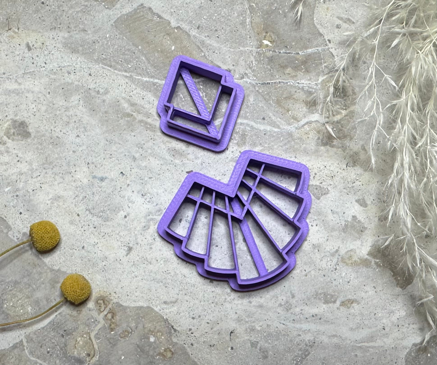 Macrame "arrow top" cutter (2 pc)