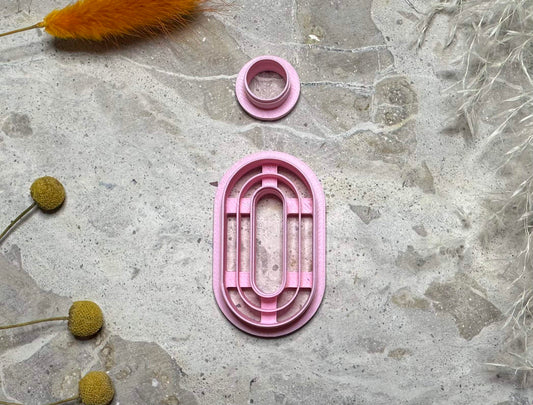 Geometric elongated rectangle (2 pc)