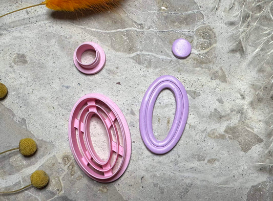 Geometric Oval (2 pc)